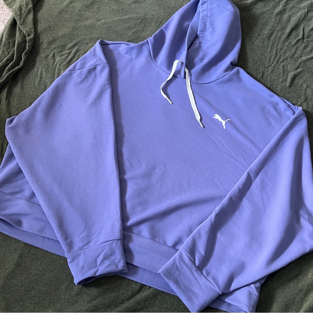 Puma Lavender Hoodie with White Logo